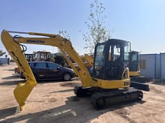 2022 Komatsu PC50 MR mini excavator, side profile view