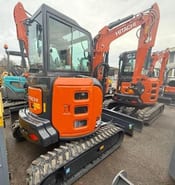 2025 Hitachi ZX38U-6 mini excavator, rear three-quarter view
