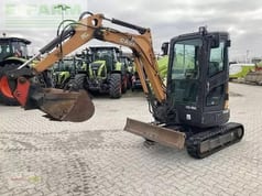 2018 CASE CX26C mini excavator, front three-quarter view