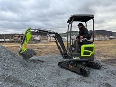2025 Zaox ZA16A mini excavator, side view 2025 Zaox ZA16A mini excavator, side view