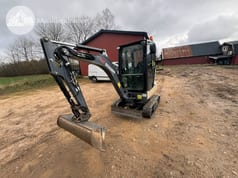 2017 Schaeff TC 22 mini excavator, front three-quarter view 2017 Schaeff TC 22 mini excavator, front three-quarter view
