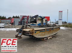 2022 Truxor T50 amphibious excavator, front three-quarter view