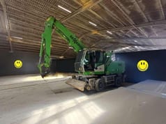 2022 Sennebogen 818-E material handler, front three-quarter view 2022 Sennebogen 818-E material handler, front three-quarter view