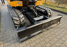 2024 JCB 86C-2 mini excavator front blade view