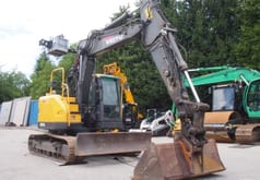 2010 Volvo ECR145D crawler excavator, front three-quarter view