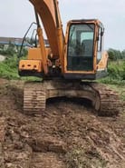2018 Hyundai R215LC-9 crawler excavator, front view
