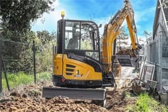 2023 Sany SY26U crawler excavator, rear three-quarter view 2023 Sany SY26U crawler excavator, rear three-quarter view