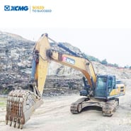 2021 XCMG XE335DK crawler excavator, front three-quarter view 2021 XCMG XE335DK crawler excavator, front three-quarter view