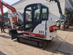 2012 Bobcat 331G mini excavator, rear three-quarter view 2012 Bobcat 331G mini excavator, rear three-quarter view