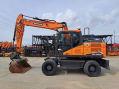 2023 Doosan DX160W-7 wheel excavator side view 2023 Doosan DX160W-7 wheel excavator side view