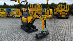 2019 Yanmar SV08-1A(S) mini excavator, front three-quarter view