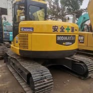 2023 Komatsu PC128US crawler excavator rear view