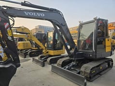 2024 Volvo EC60 crawler excavator, front three-quarter view 2024 Volvo EC60 crawler excavator, front three-quarter view