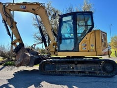 2021 Caterpillar 308 CR mini excavator, side view 2021 Caterpillar 308 CR mini excavator, side view