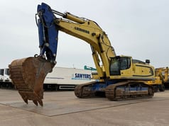 2014 Liebherr R976 HDSL crawler excavator, front three-quarter view