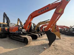 2023 Hitachi Zaxis 160 crawler excavator, side profile view 2023 Hitachi Zaxis 160 crawler excavator, side profile view