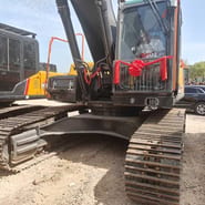 2026 Volvo EC290 crawler excavator, front-quarter view