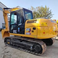 2022 Caterpillar 312D2 GC crawler excavator, rear three-quarter view 2022 Caterpillar 312D2 GC crawler excavator, rear three-quarter view