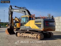 2019 Volvo EC250ENL crawler excavator, rear three-quarter view