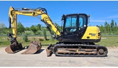 2017 Yanmar SV120 crawler excavator, side view