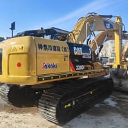2021 Caterpillar 320DL crawler excavator, rear three-quarter view 2021 Caterpillar 320DL crawler excavator, rear three-quarter view