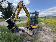 2022 Komatsu PC26 MR mini excavator, side view