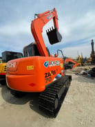 2025 Hitachi Zaxis 70 mini excavator rear three-quarter view 2025 Hitachi Zaxis 70 mini excavator rear three-quarter view