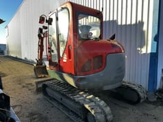 2016 Wacker Neuson EZ53 mini excavator, rear three-quarter view