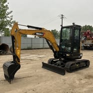 2026 Sany SY35U mini excavator, side view