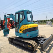 2023 Kubota KX155 mini excavator, rear three-quarter view