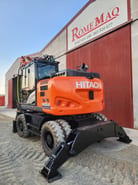 2018 Hitachi Zaxis 145W wheel excavator rear view