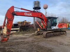 2003 O&K RH9.5 crawler excavator, side view 2003 O&K RH9.5 crawler excavator, side view