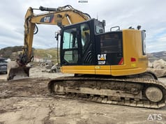 2018 Caterpillar 325FL crawler excavator, side view