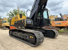 2024 Volvo EC210D crawler excavator, rear three-quarter view
