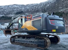 2023 Volvo EC530EL crawler excavator, rear three-quarter view