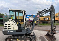 2014 Terex TC 35 mini excavator, side view
