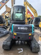 2022 Kobelco SK55SR mini excavator, rear view