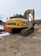 2019 Komatsu HB215LC-3 crawler excavator, rear three-quarter view