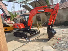 2022 Doosan DH55 crawler excavator, side view