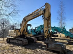 2008 Komatsu PC160LC-7 crawler excavator, side profile view