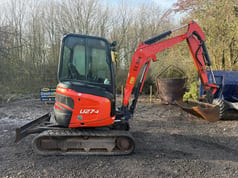 2018 Kubota U27-4 mini excavator, side profile view 2018 Kubota U27-4 mini excavator, side profile view