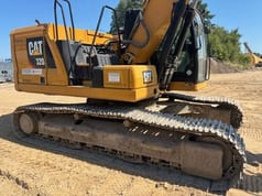2019 Caterpillar 320-07 crawler excavator, side view