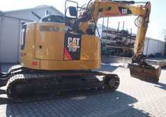 2018 Caterpillar 315FL crawler excavator, side view