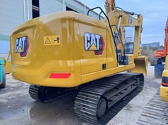 2024 Caterpillar 320GC crawler excavator, rear three-quarter view 2024 Caterpillar 320GC crawler excavator, rear three-quarter view