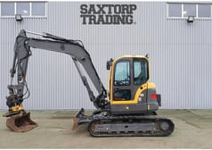 2013 Volvo ECR88 PLUS mini excavator side view