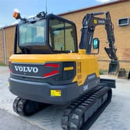 2020 Volvo EC60E crawler excavator rear three-quarter view