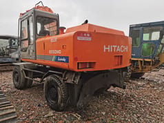 2015 Hitachi EX160WD wheel excavator rear three-quarter view