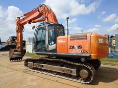2007 Hitachi Zaxis 210LCK crawler excavator, side view