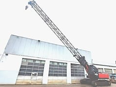 2015 Hitachi KMC350-5 crawler excavator with lattice boom, side view