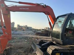 2022 Hitachi ZX70 mini excavator side view